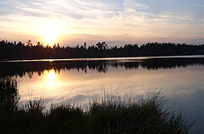 Закат на Исаакиевском озере